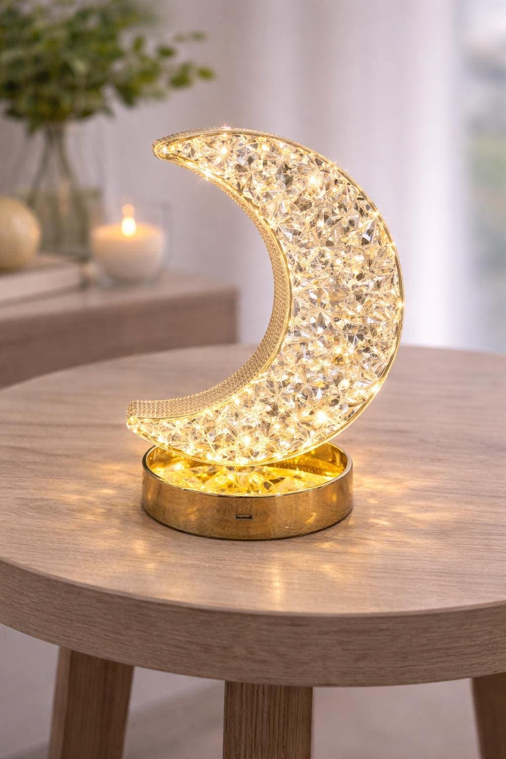 Crystal Moon Night Light