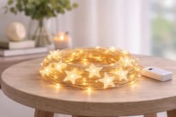 20ft 40 LED Star String Light- warm white