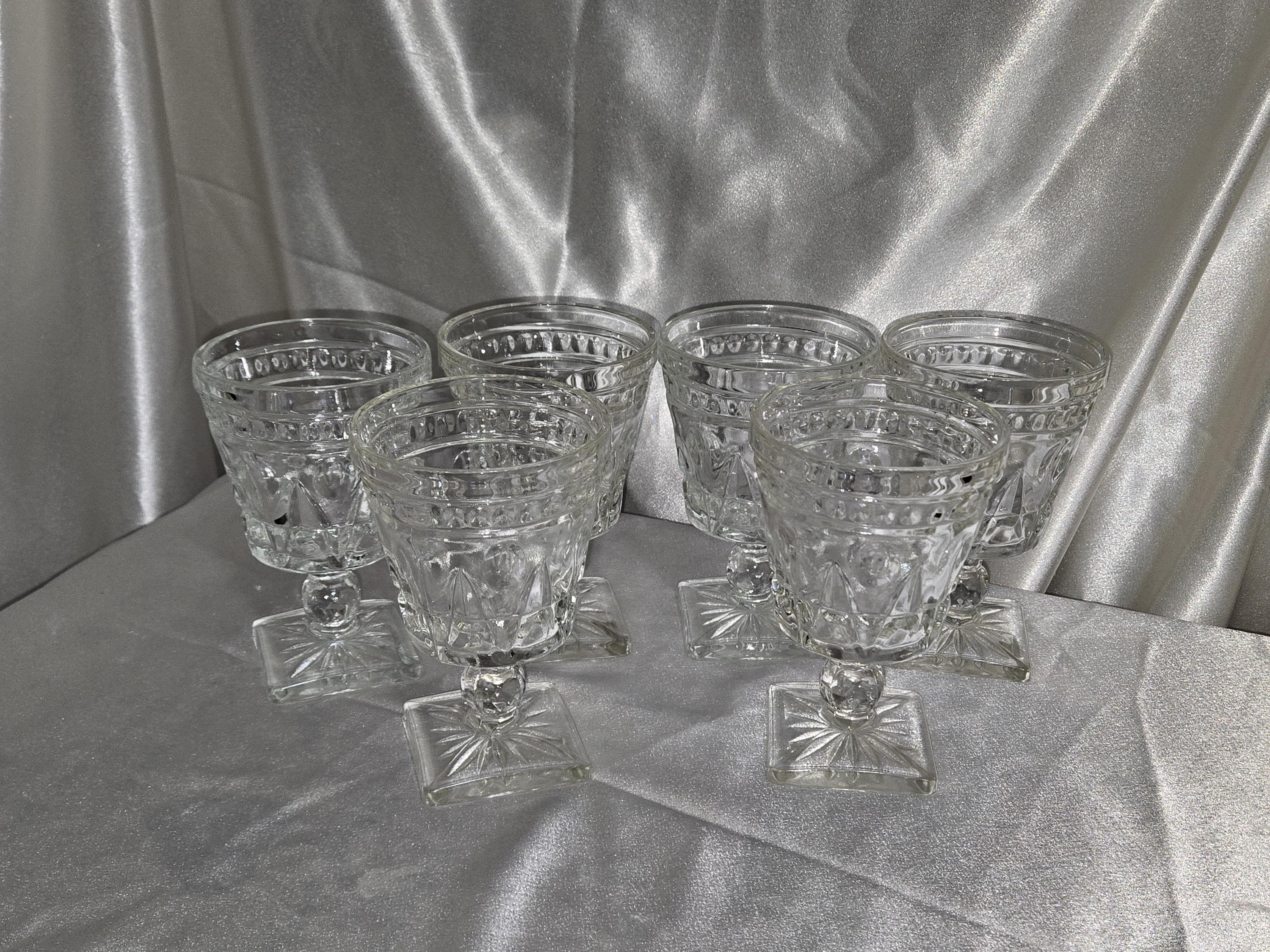Indiana Glass – Colony Park Lane Goblets (Set of 6)