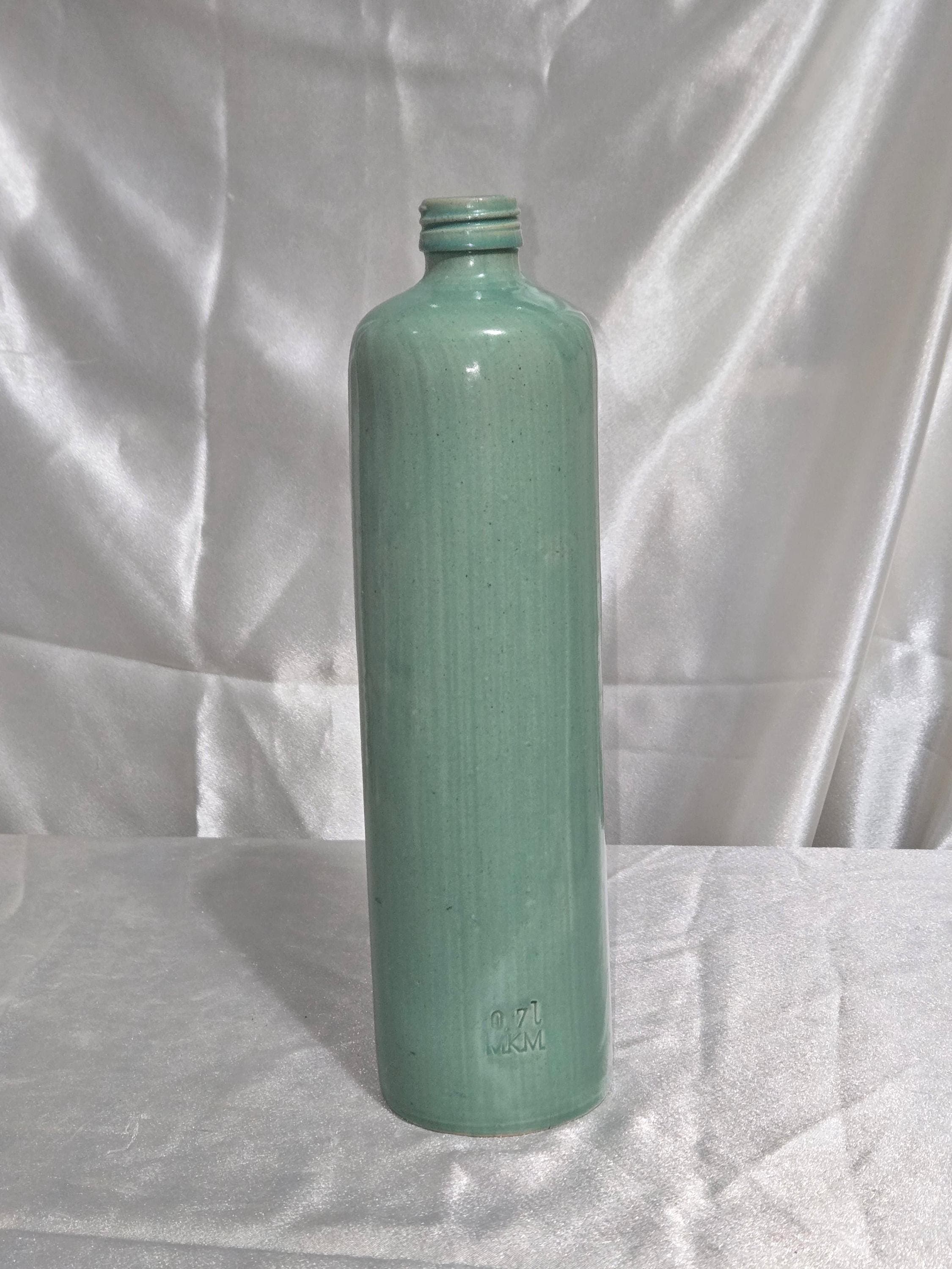 Vintage MKM Stoneware Bottle West German Studio Pottery - image 1