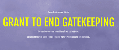 Image Cover for Grant to End Gatekeeping