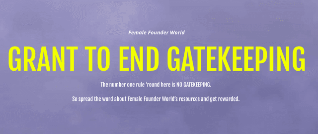 Image Cover for Grant to End Gatekeeping