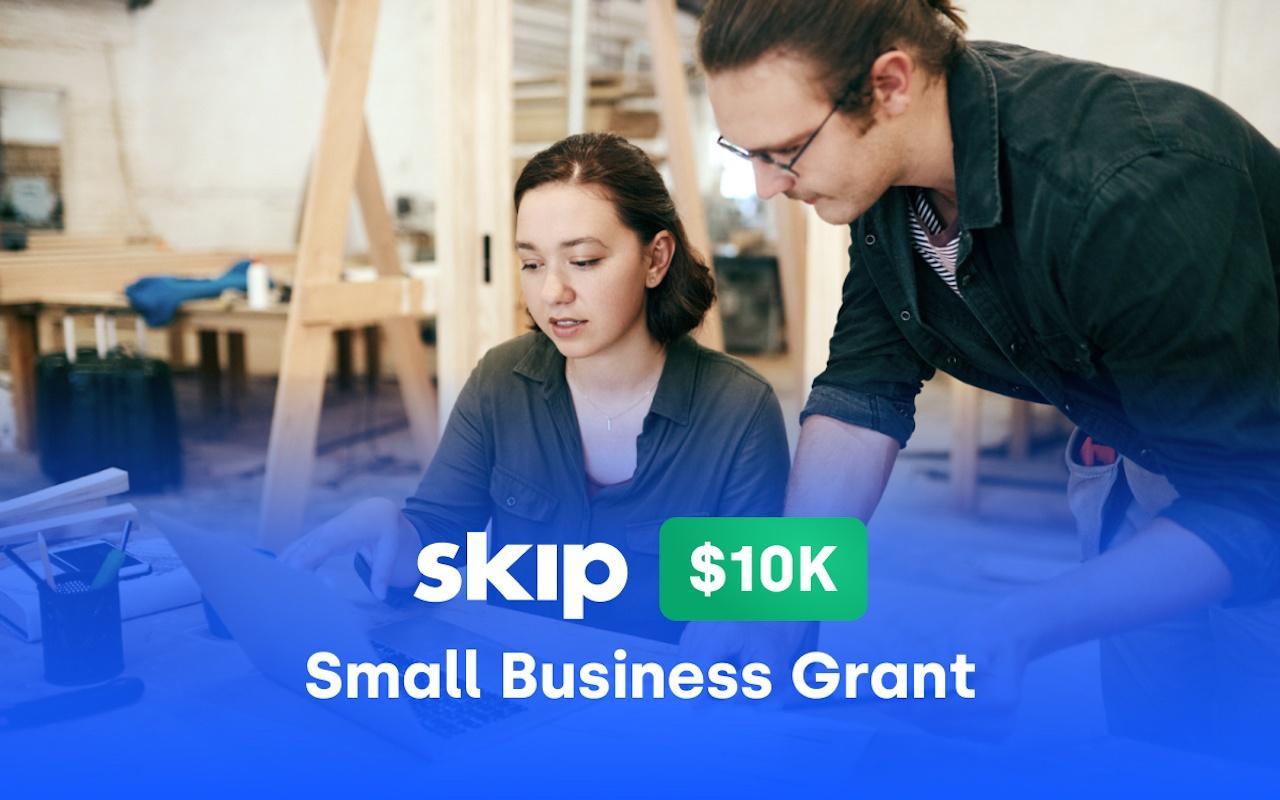 The Skip $10k Small Business Grant Image