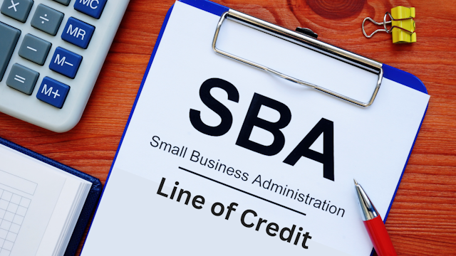 Banner for SBA Line of Credit 