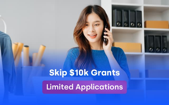 Banner for Skip $10k Grants