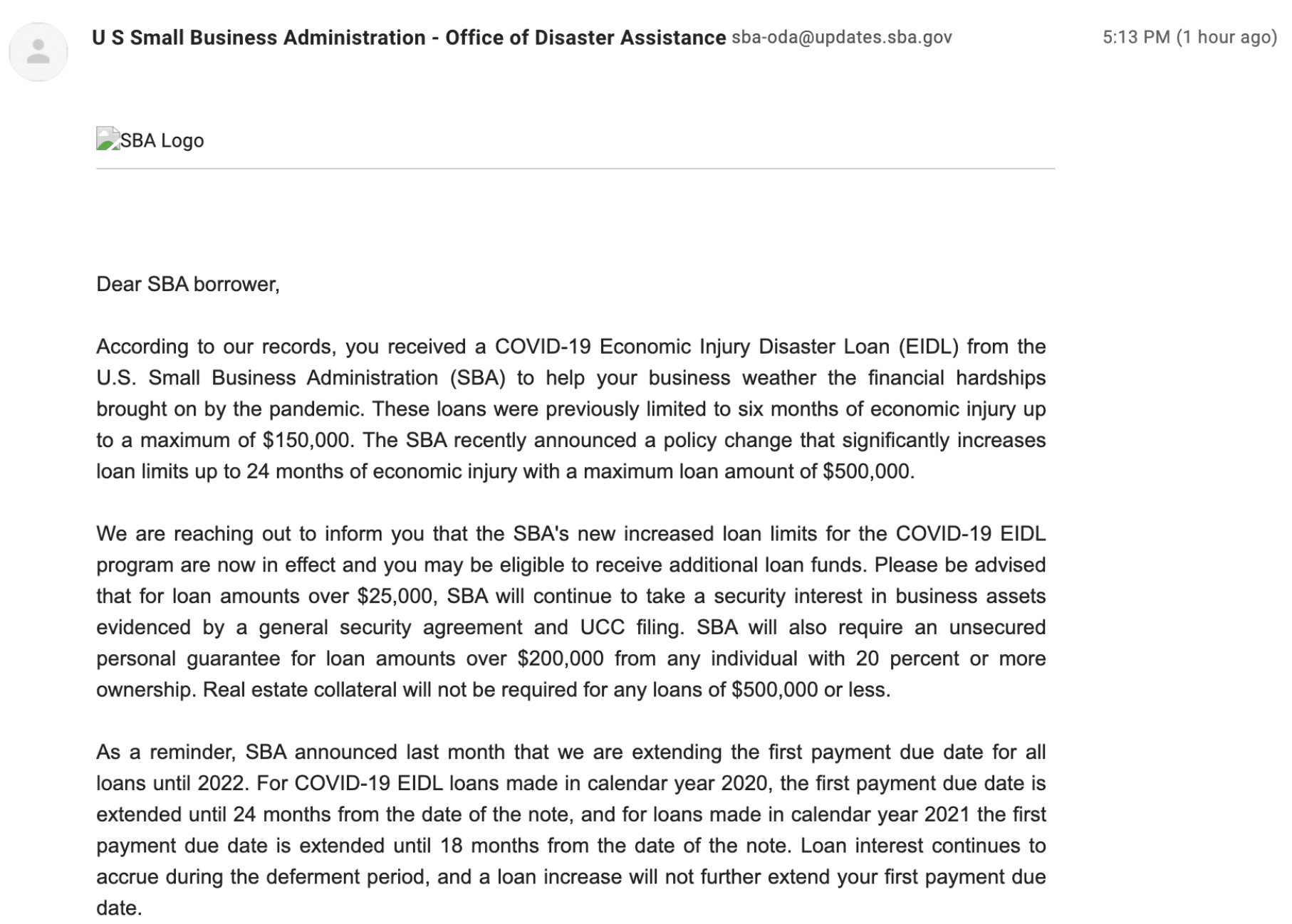 Breaking SBA Opens EIDL Loan Increase Requests