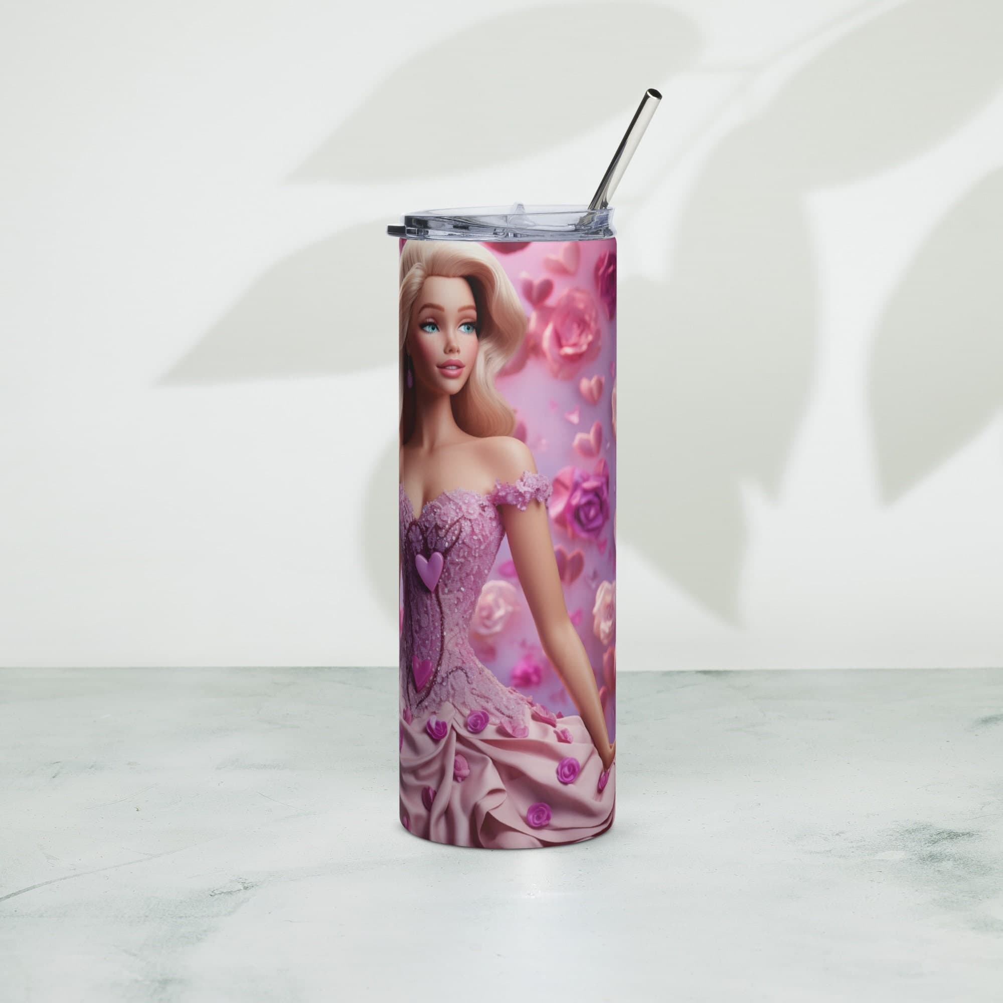 🎀 Glamour Fashion Doll Pink Gown Tumbler – Panoptic Arts