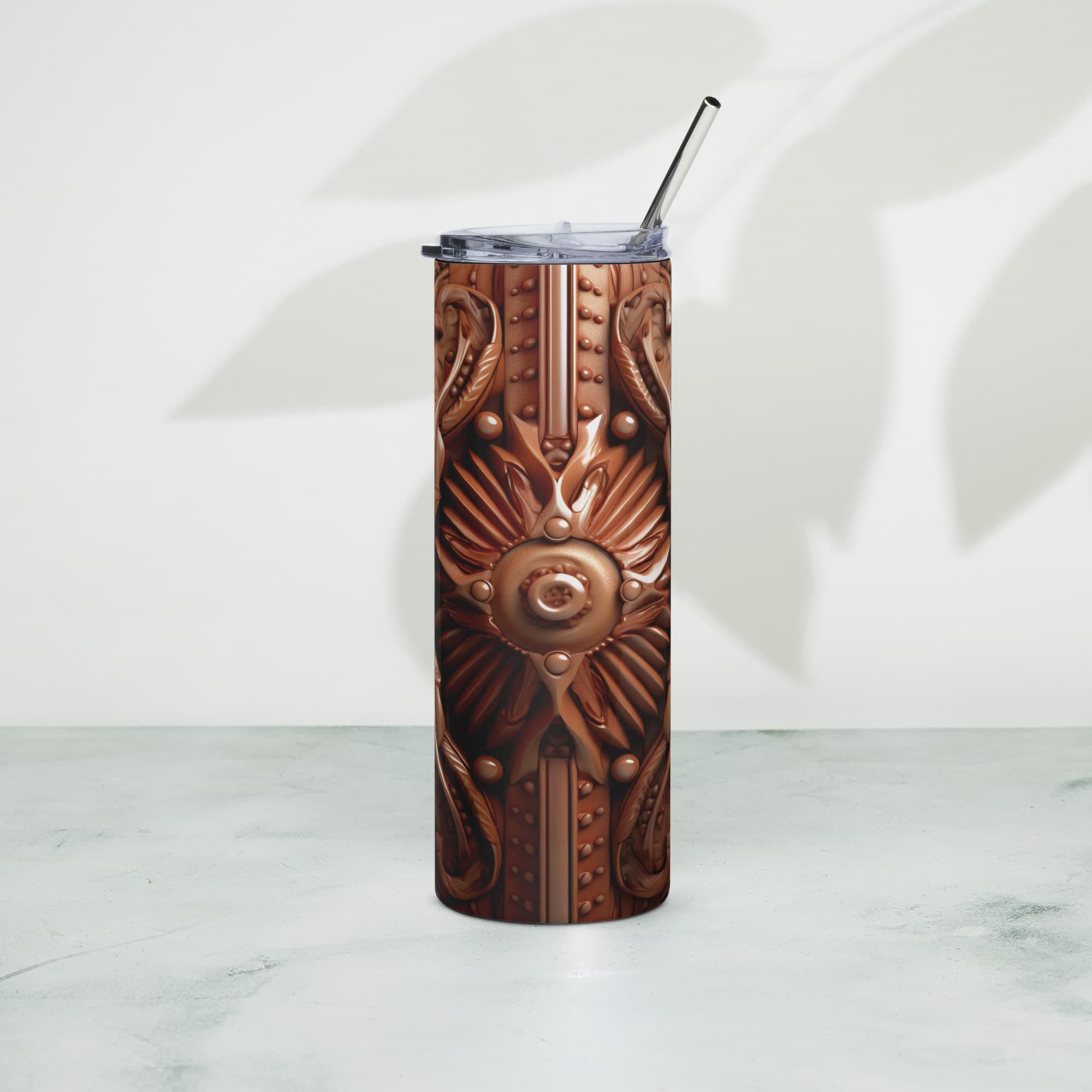 Personalized Tanned Cowhide Leather Sublimation Tumbler For Cowboys or Cowgirls, Gifts for Her or Gifts for Him