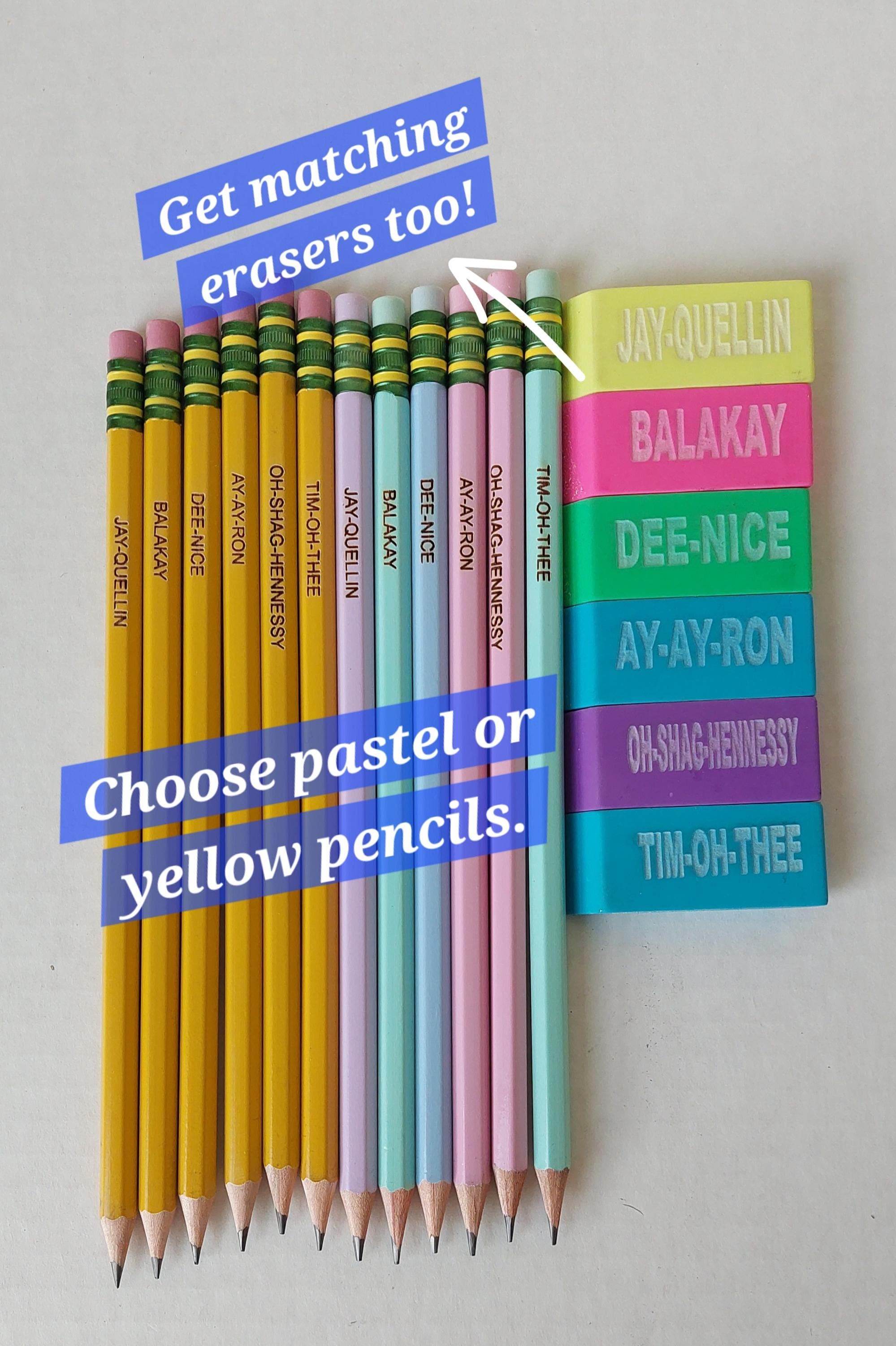 Key & Peele Substitute Teacher Pencils, Mispronounced Names, Set of 6