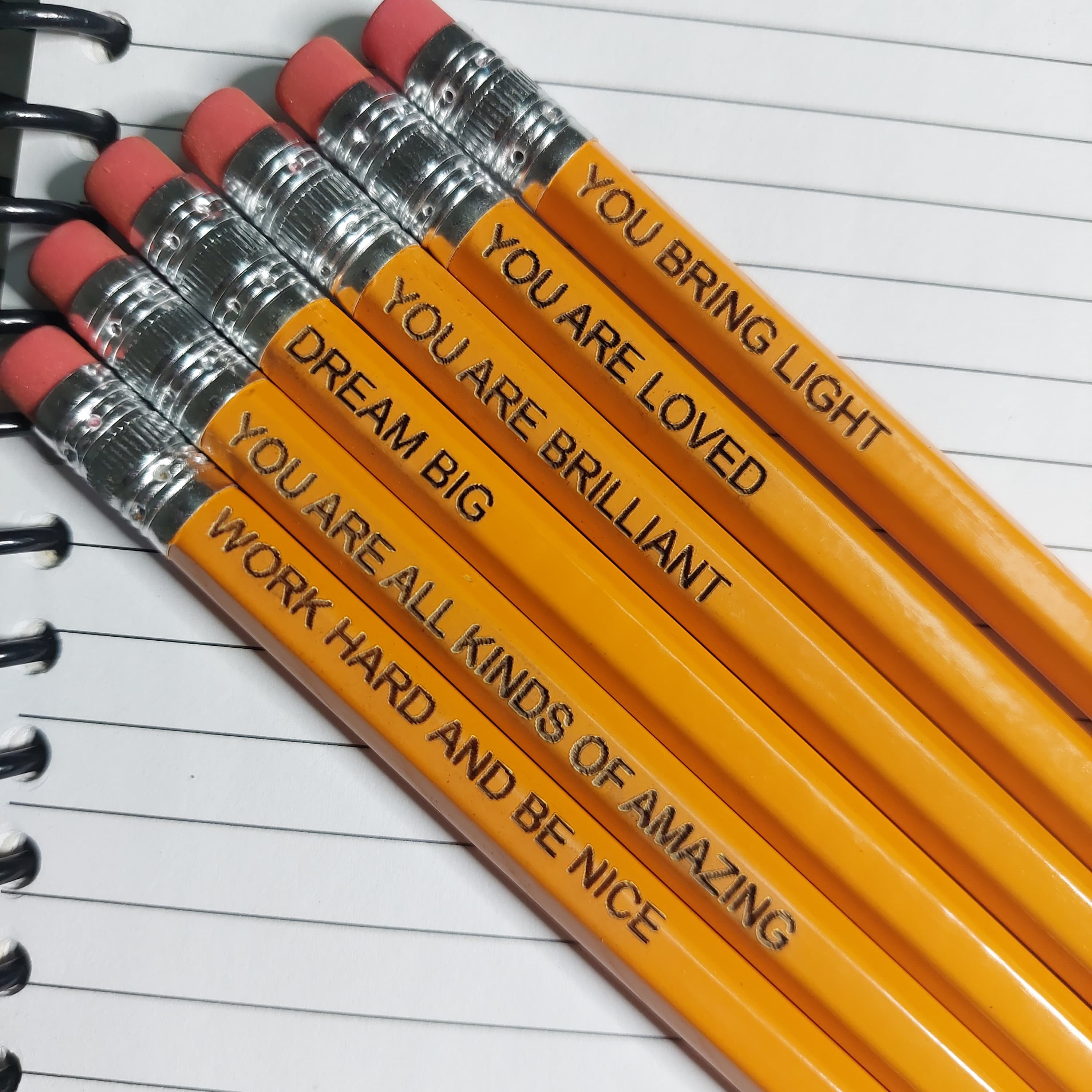 ✏️ Personalized Positive Affirmation Engraved Pencils – Panoptic Arts