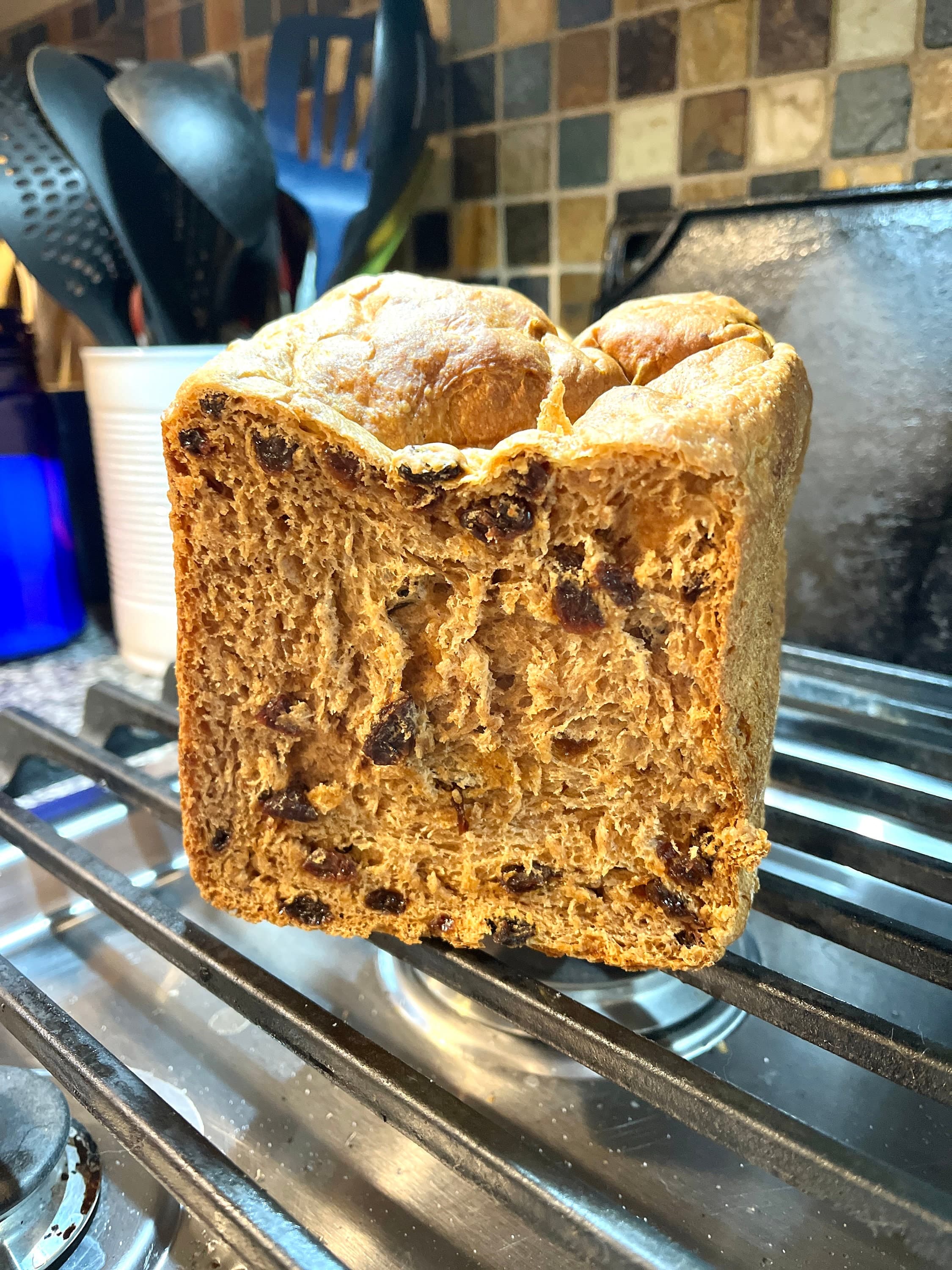 Bread Machine Cinnamon Raisin Bread Mix, No Knead Bread, Bread Machine Mix