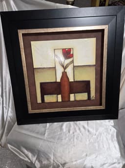 Framed Art Print by Eve Shipritser, Signed Still Life Wall Art, Neutral Home Decor