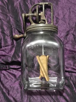Vintage Dazey Glass Butter Churn No. 40: Farmhouse Kitchen Decor