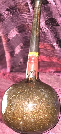 Vintage Studio Pottery Bottle Vase: Metallic Speckle Glaze, Red Drip MCM Decor