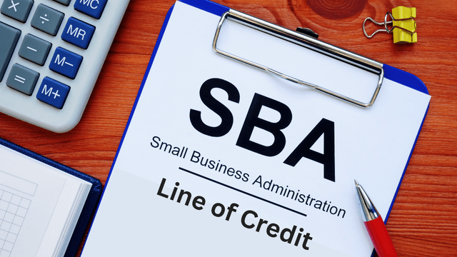 Banner for SBA Line of Credit